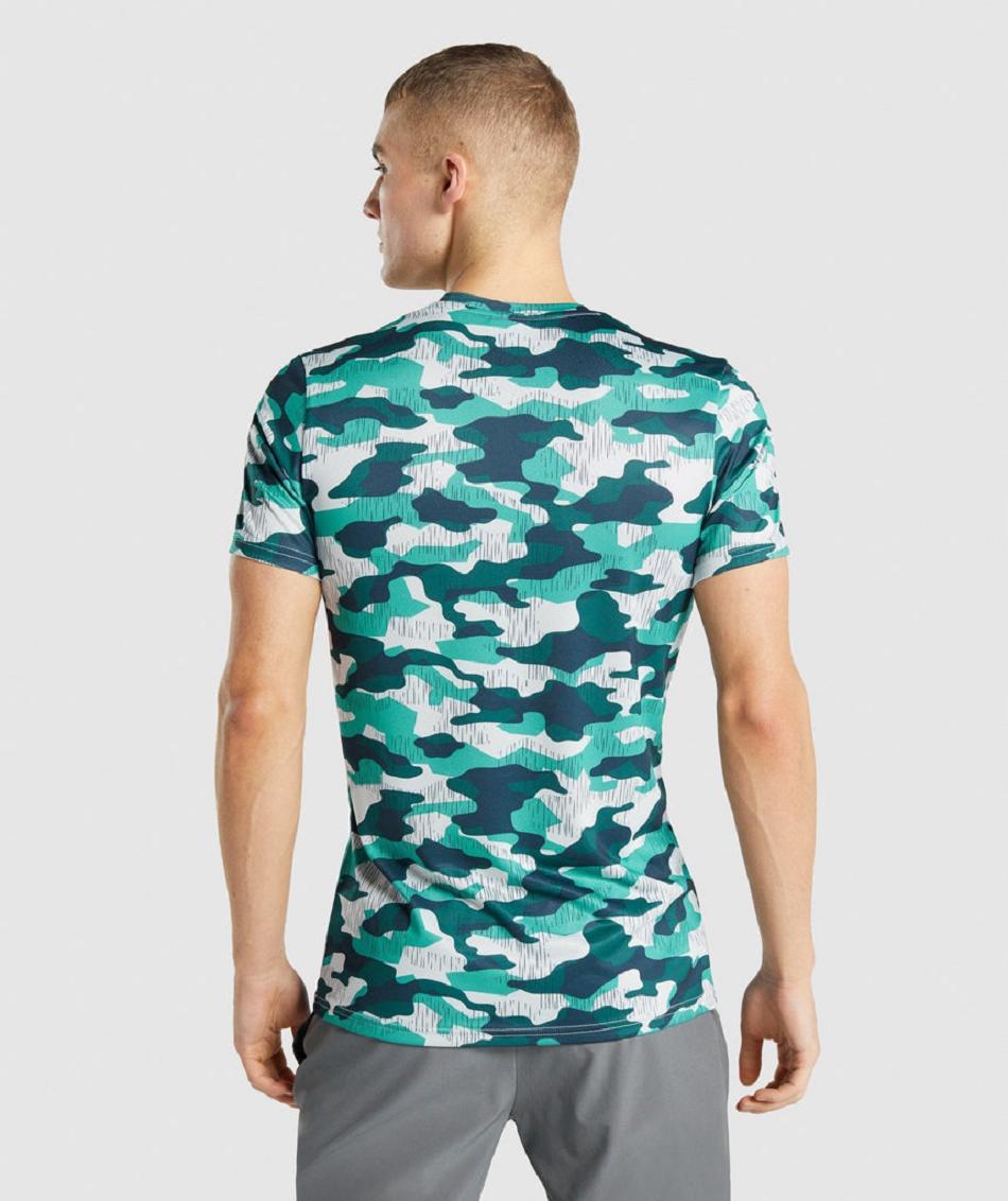 T Shirts Gymshark Arrival Hombre Turquesa | CO 3382HAP